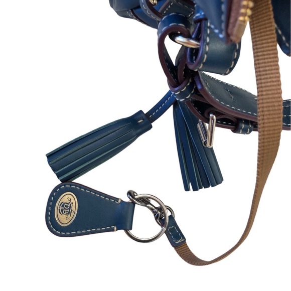 Dooney & Bourke Teagan 2pc Italian Vacchetta Leather Florentine Satchel MultiHP - Picture 13 of 16